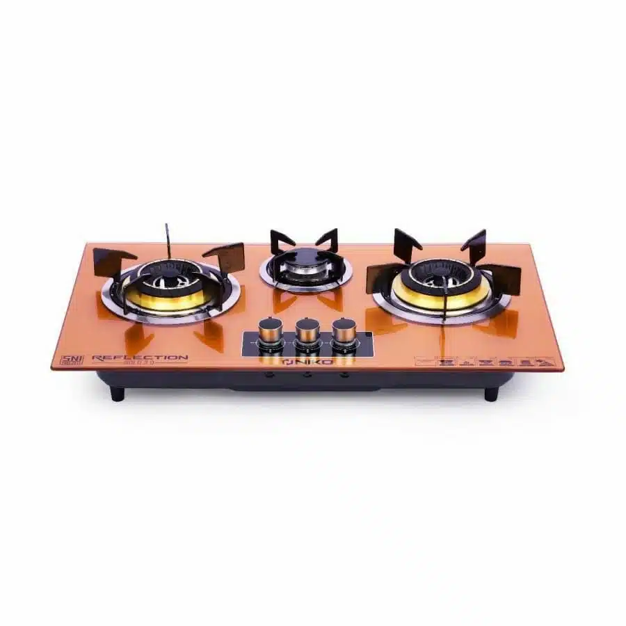 Niko Kompor Gas 3 Tungku Kaca Reflection Gold Series RG30 Niko-Kompor-Gas-3-Tungku-Kaca-Reflection-Gold-Series-RG30